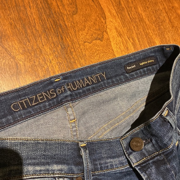 Citizens of Humanity Rocket Skinny Jeans Dark Wash Size 28 - Picture 4 of 6